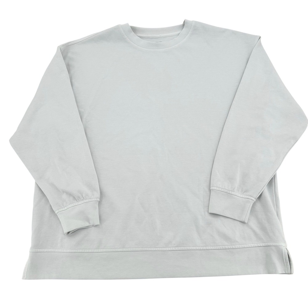 Old Navy Active Dynamic Fleece Sweatshirt Womens Large Blue Gray Athleisure